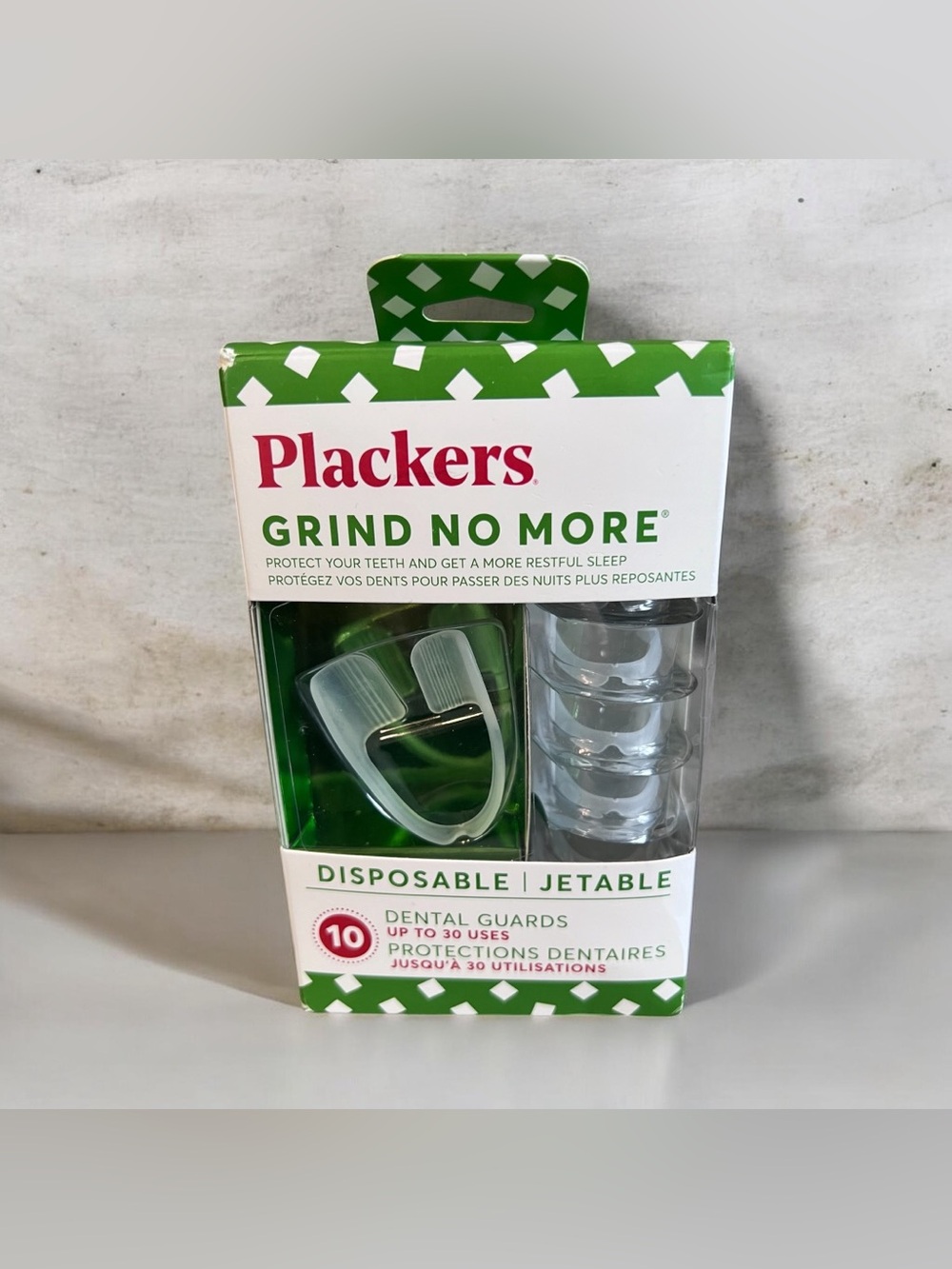 Plackers Grind No More Disposable Dental Guards 10 Pack BNIP